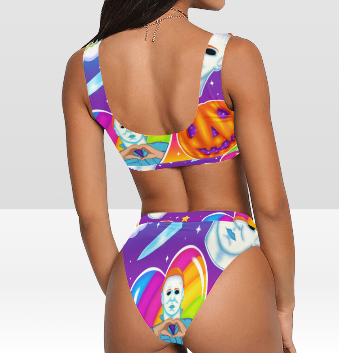 Neon Mikey Up 80s French Cut Bikini – Poltergeists and Paramours