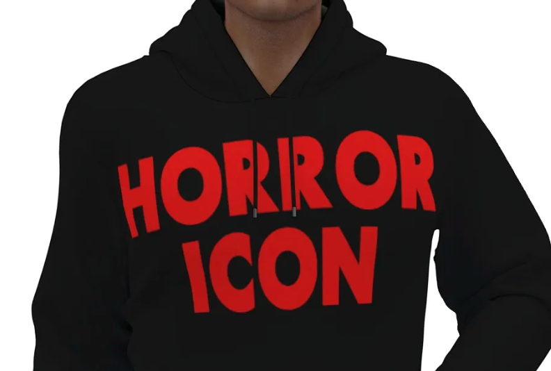 Horror Icon Crop Hoodie