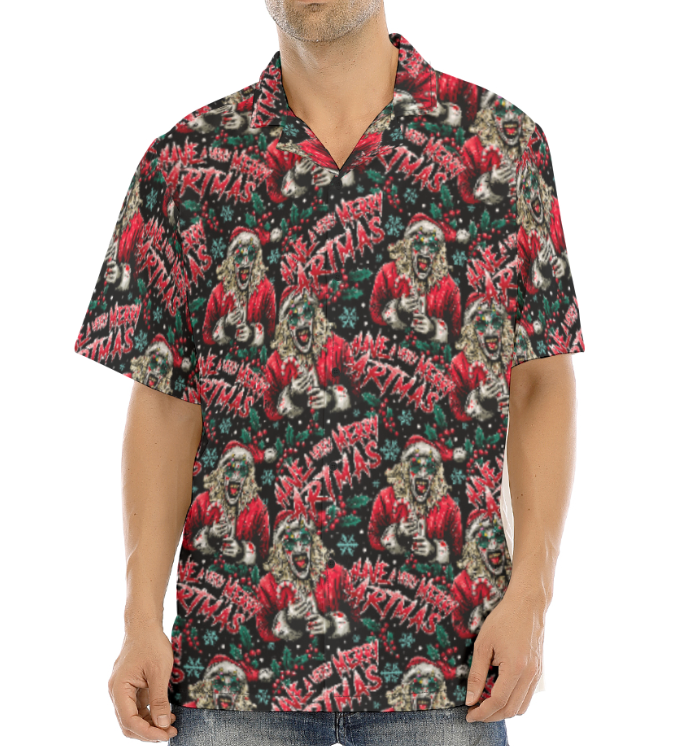 Christmas Clown Button Up Shirt