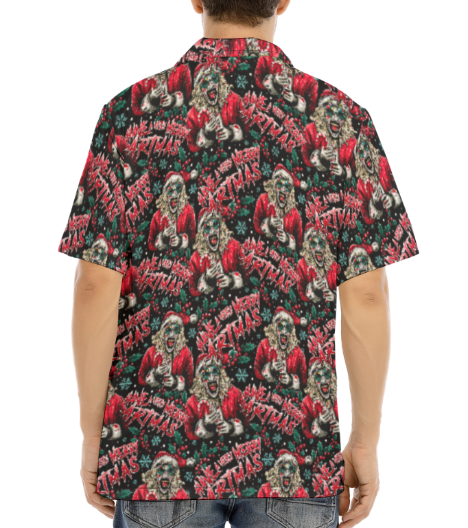 Christmas Clown Button Up Shirt