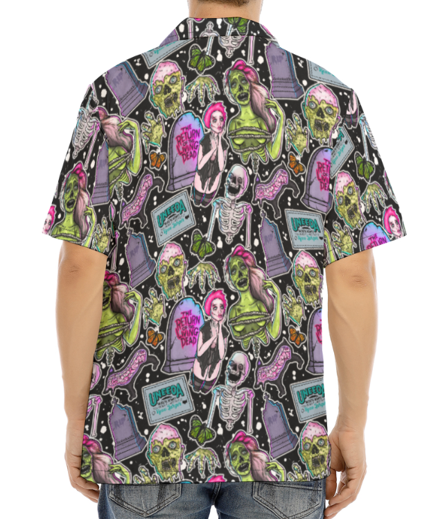 Zombie Punks Button Up Shirt