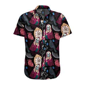 House of Poe Button Up Shirt