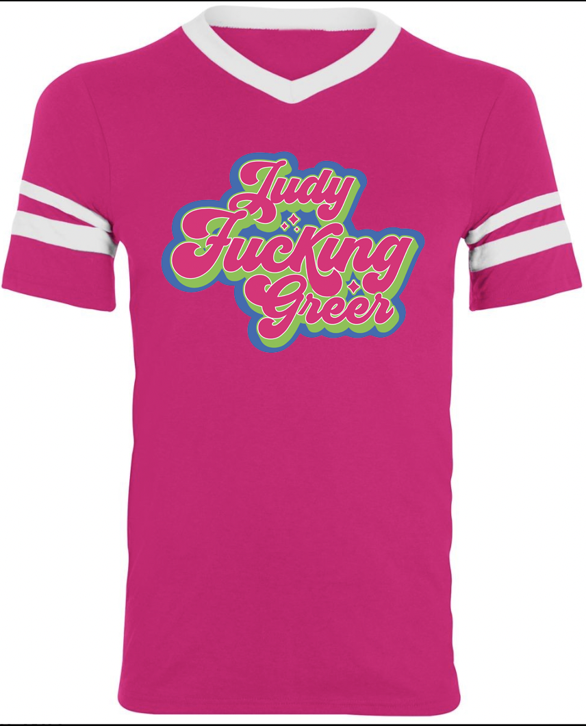Judy F*cking Greer Retro Ringer Tee