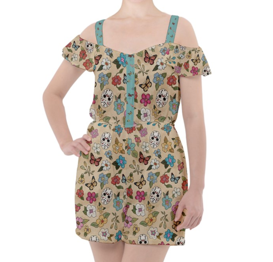 Crystal Lake Garden Party Playsuit
