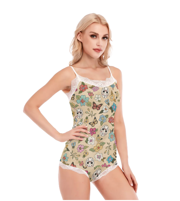 Lacey Garden Party Tank and Panties Set