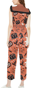 Retro Halloween Frill Jumpsuit