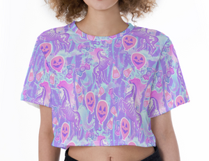 Halloween Unicorn Crop Top