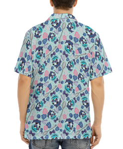 Blue Berry Ghost Button Up Shirt