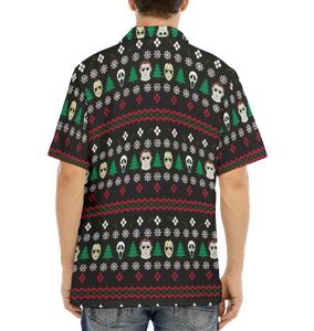 Ugly Christmas Sweater Button Up Shirt