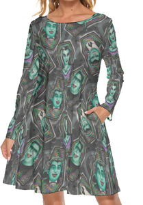 Long Sleeve Spooky TV Fam Dress