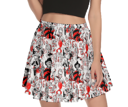 Spooky Sketches Skirt