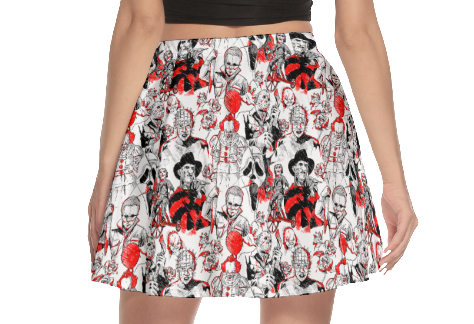 Spooky Sketches Skirt
