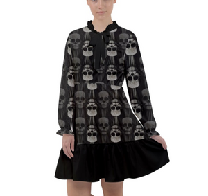 Spooky Skulls 60's Flounce Dress