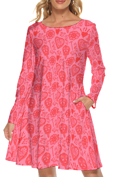 Long Sleeve MBV Pink Dress