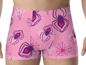 Pink Spider Boxer Shorts
