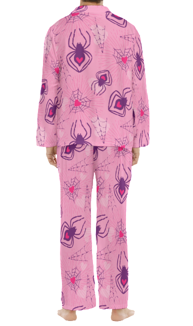 Pink Spider Card Pajamas