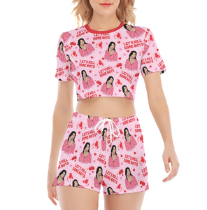 Lets Kill Boys Crop Top and Shorts Set